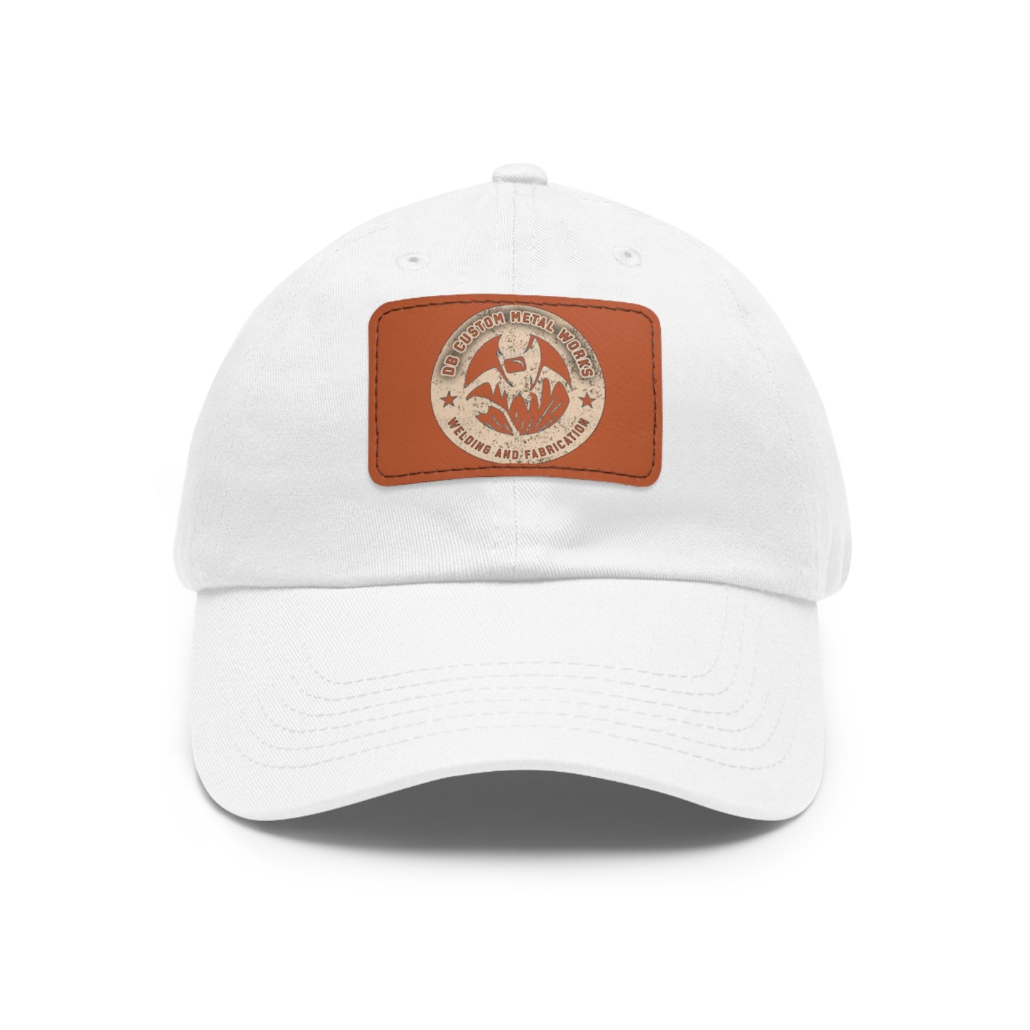 Dad Hat with Leather Patch (Rectangle)