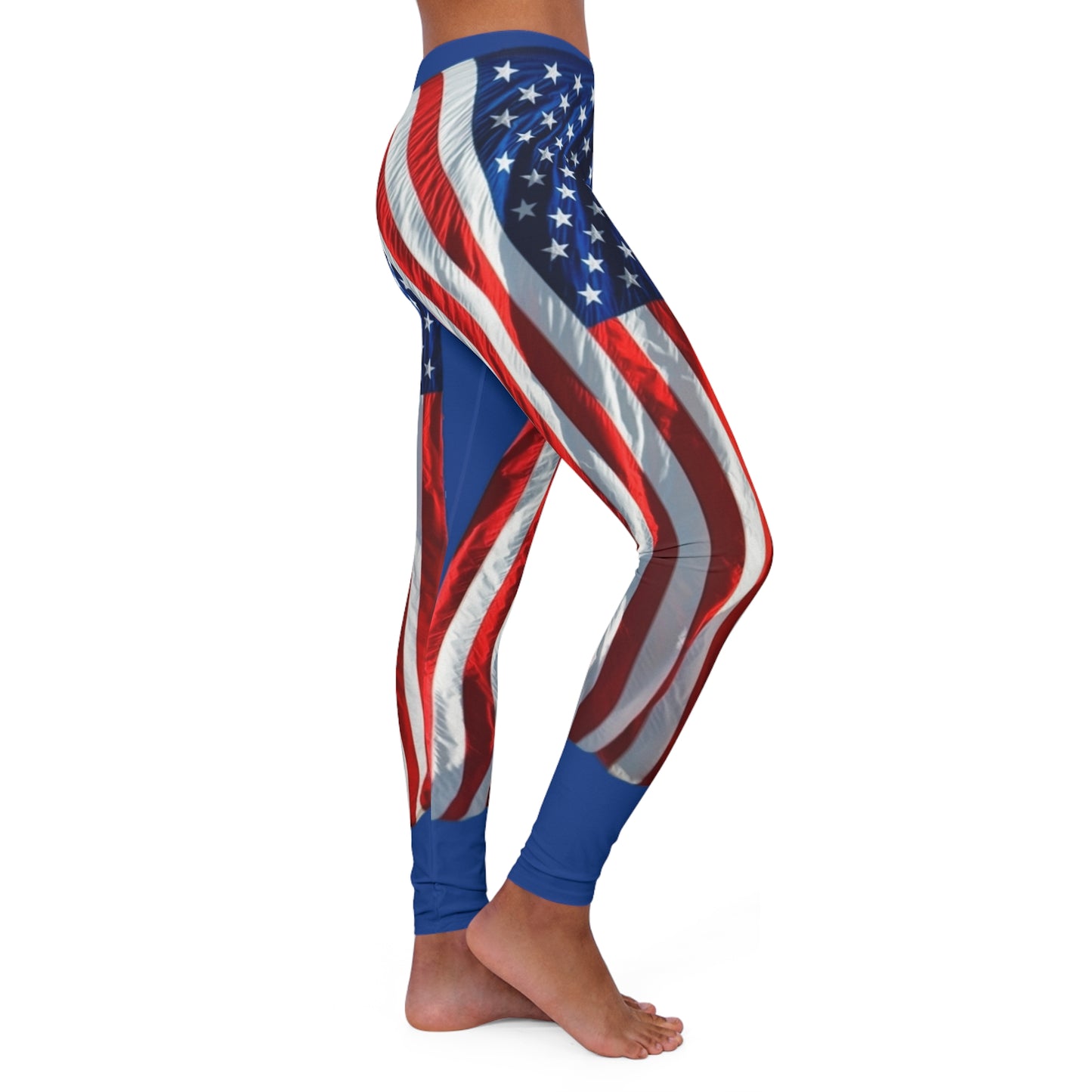 Women's Casual Spandex Leggings (AOP) Flag