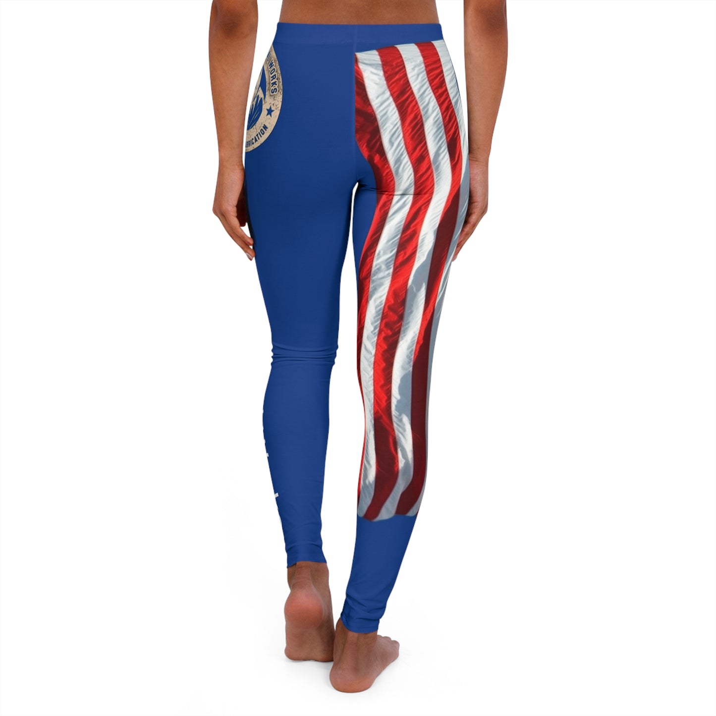 Women's Casual Spandex Leggings (AOP) Flag