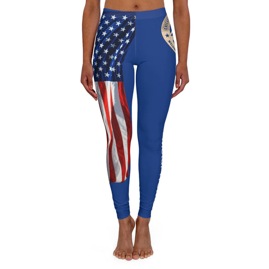 Women's Casual Spandex Leggings (AOP) Flag