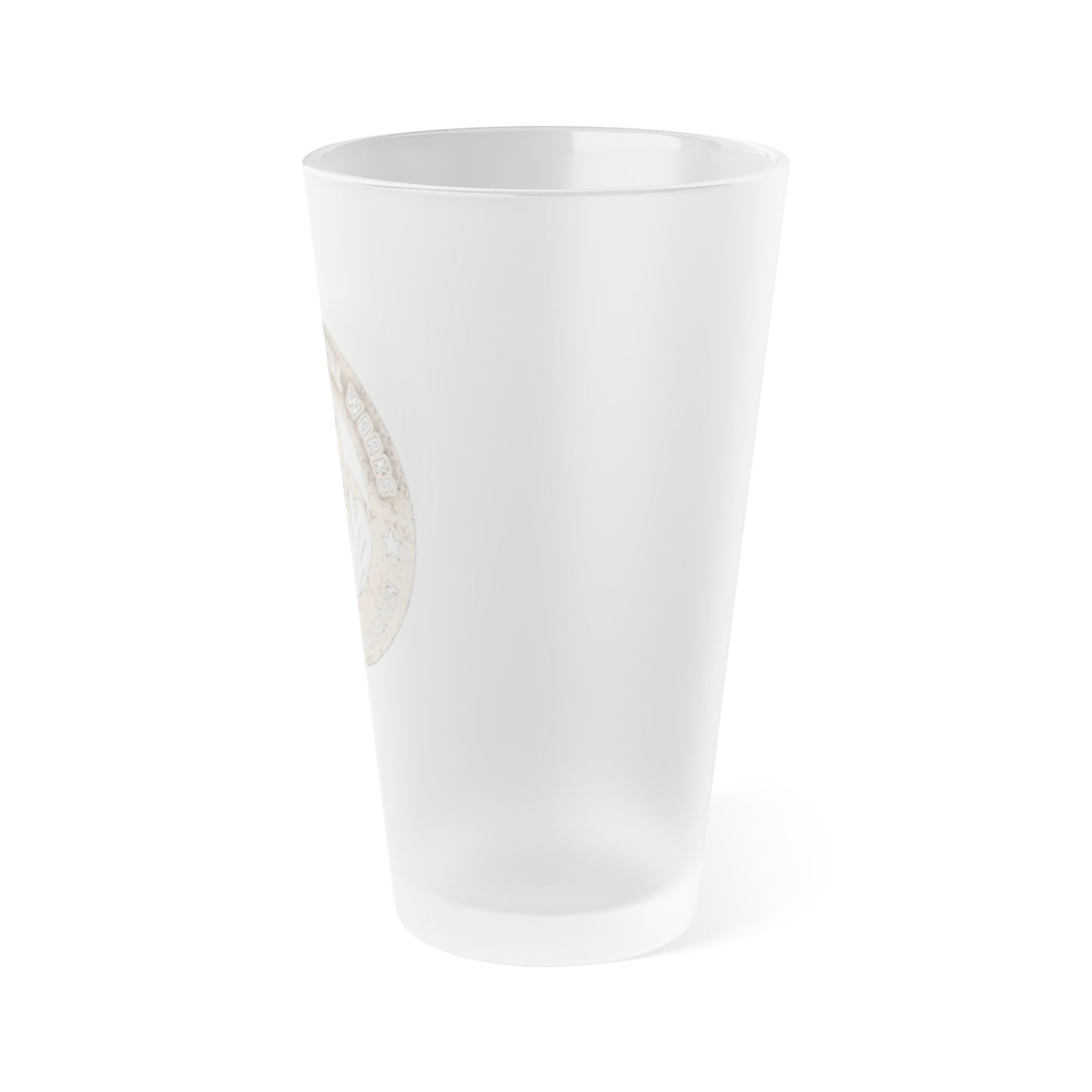 Frosted Pint Glass, 16oz