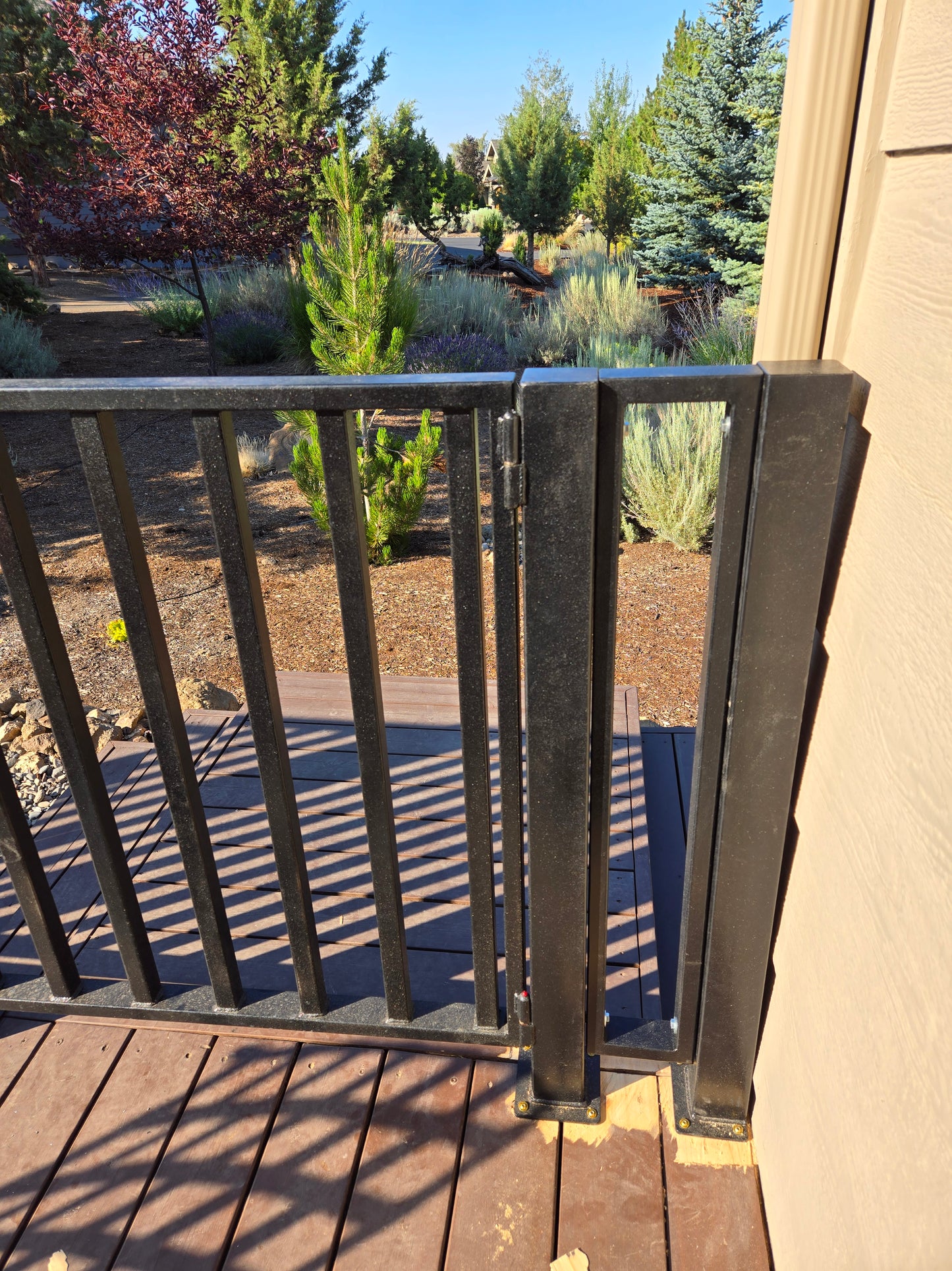 Metal Deck Rail Posts Only 42 Inches Tall