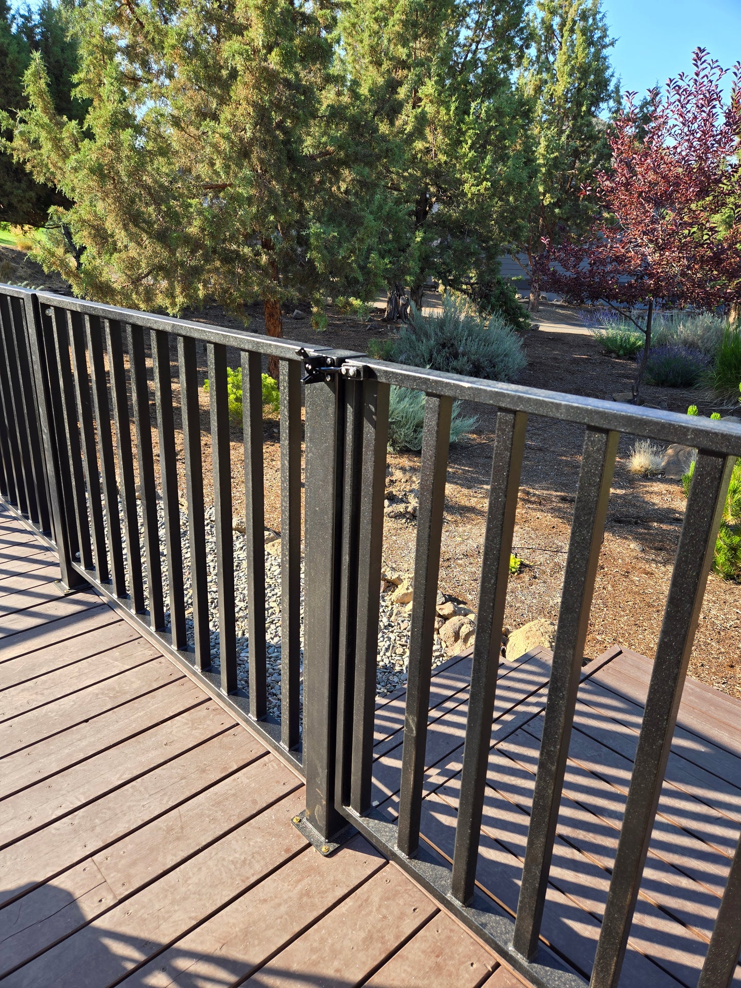 Metal Deck Rail Posts Only 42 Inches Tall