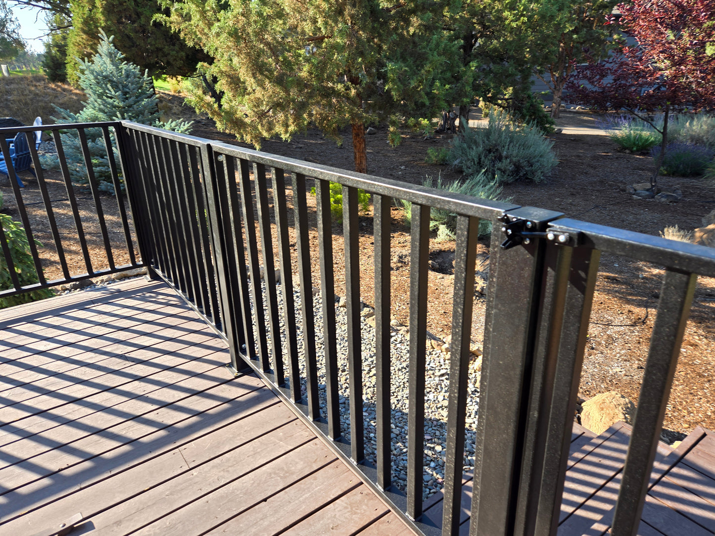 Metal Deck Rail Posts Only 42 Inches Tall