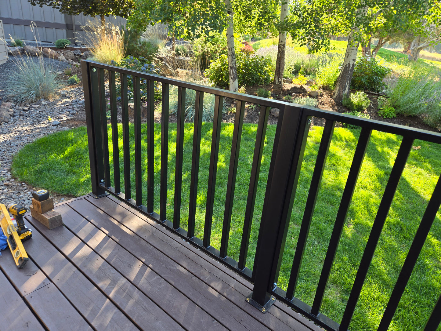 Metal Deck Rail Posts Only 42 Inches Tall