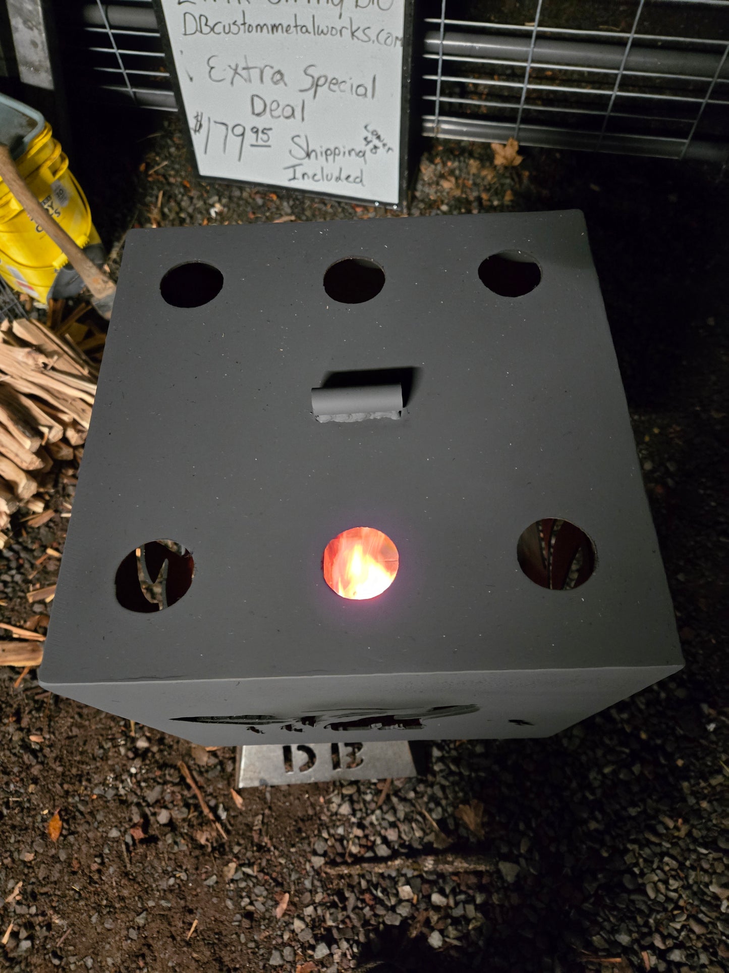 Rocket Stove Fire Cube