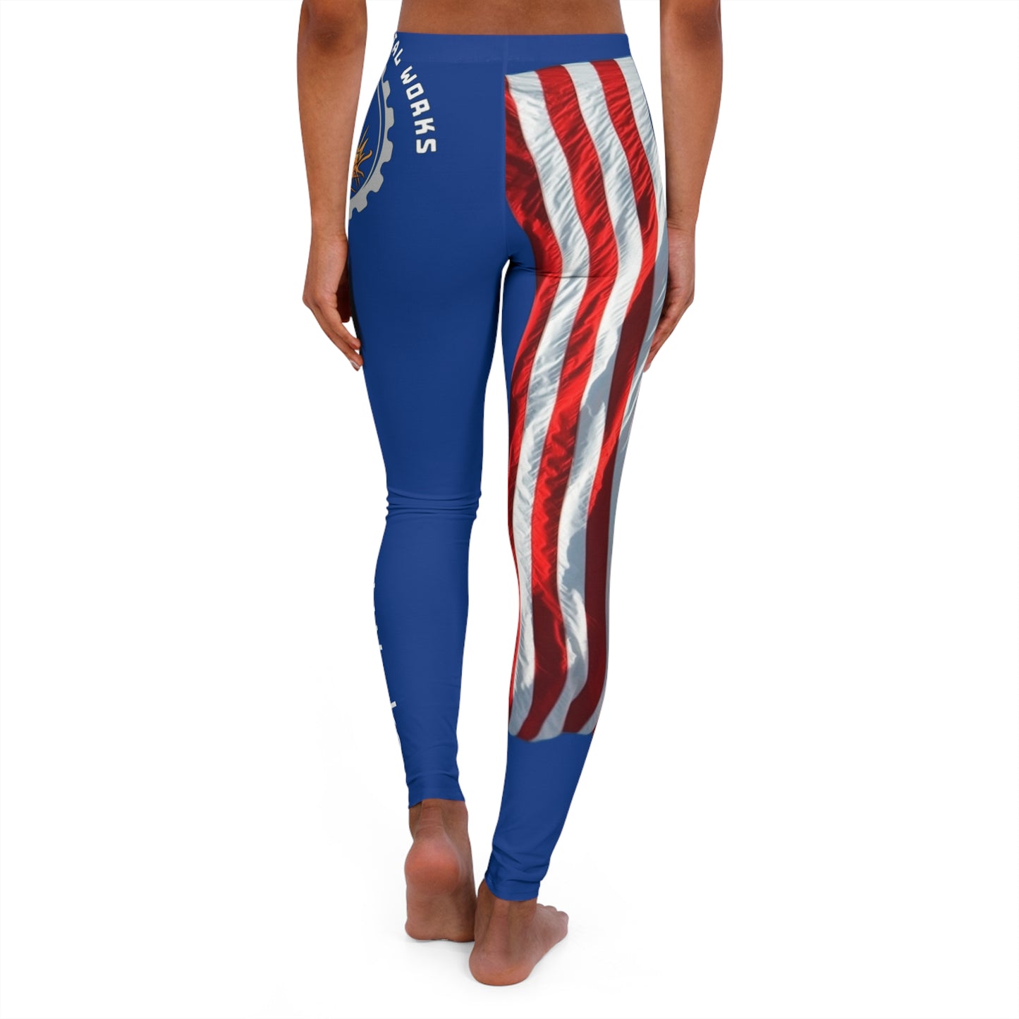 Women's Casual Spandex Leggings (AOP) Flag