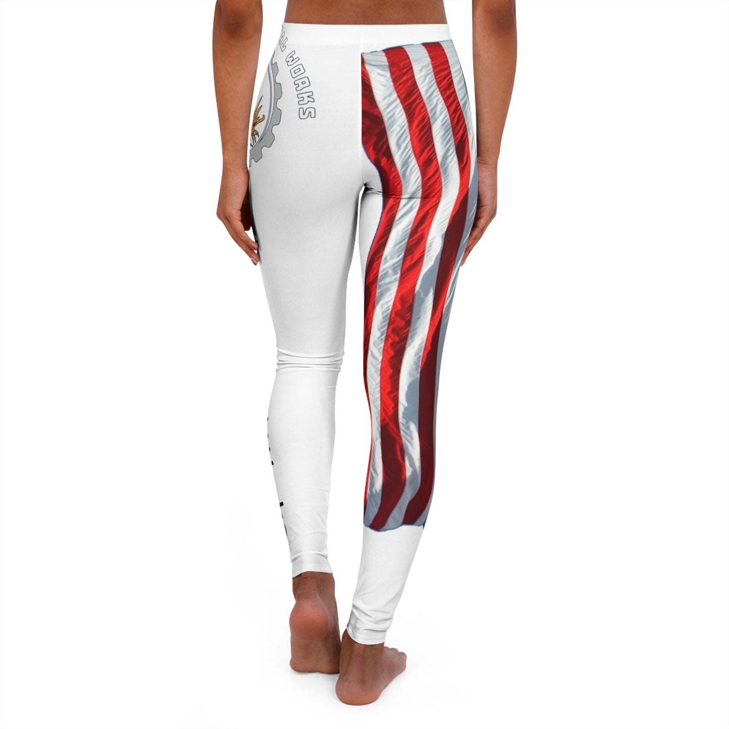 Women's Casual Spandex Leggings (AOP) Flag