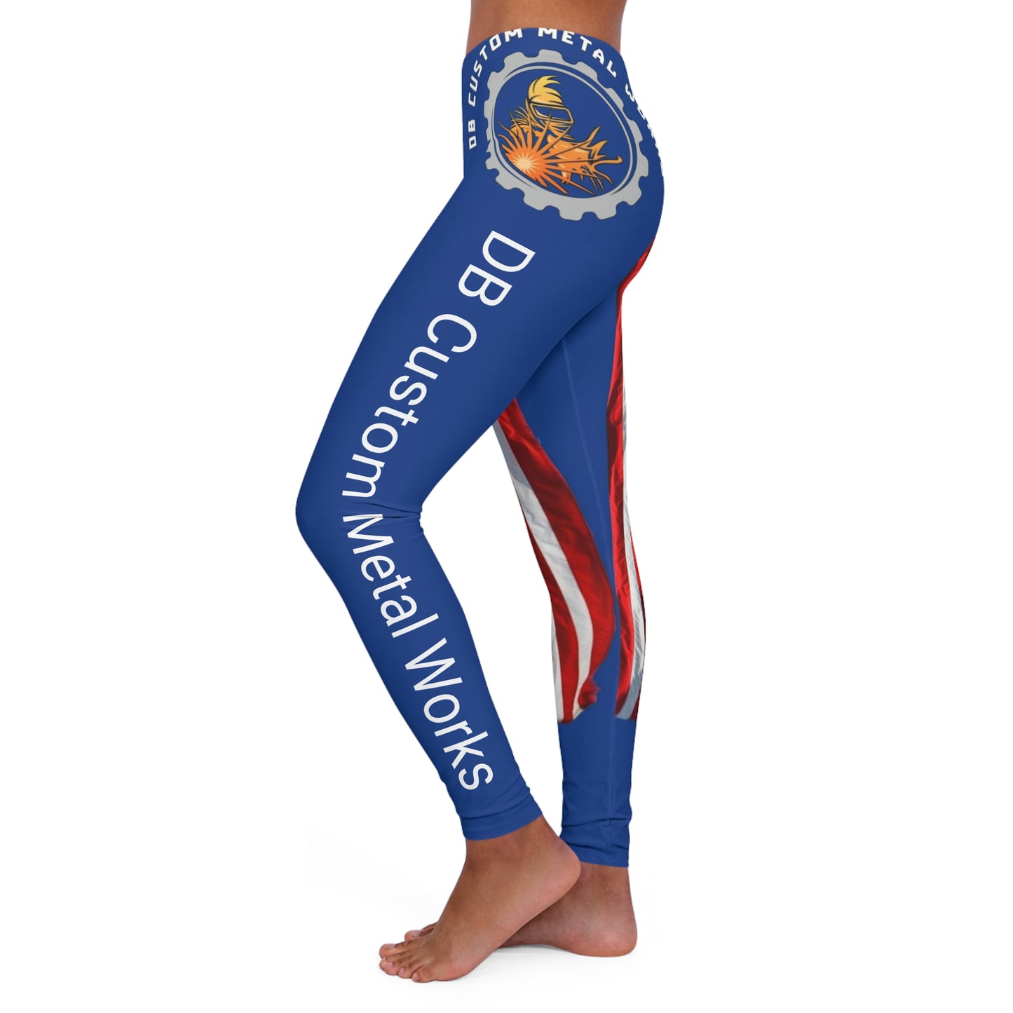 Women's Casual Spandex Leggings (AOP) Flag