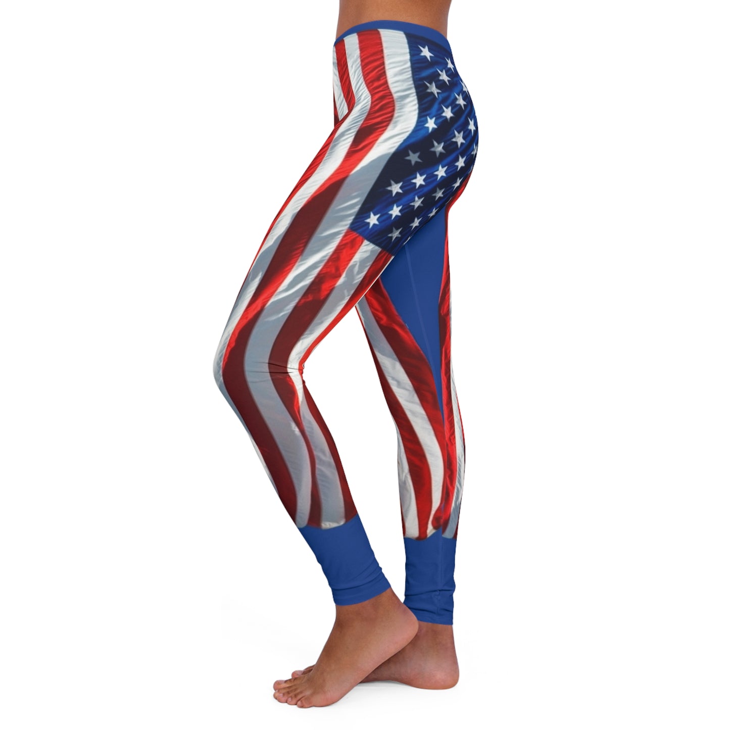 Women's Casual Spandex Leggings (AOP) Flag